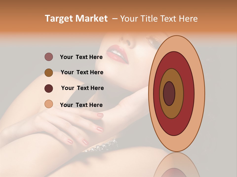 Red Nails Bright Portrait PowerPoint Template