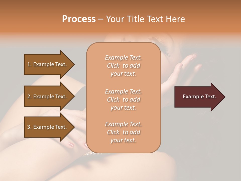 Red Nails Bright Portrait PowerPoint Template