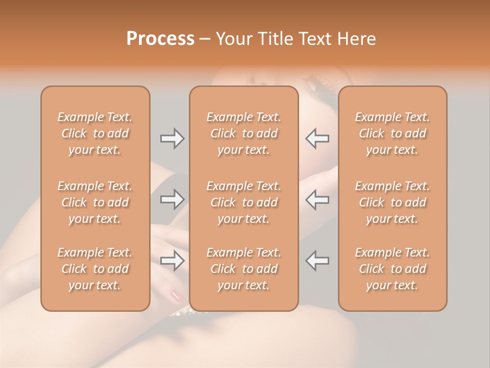 Red Nails Bright Portrait PowerPoint Template