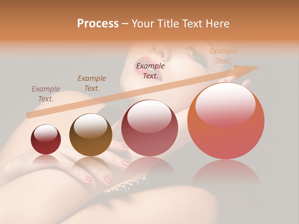 Red Nails Bright Portrait PowerPoint Template