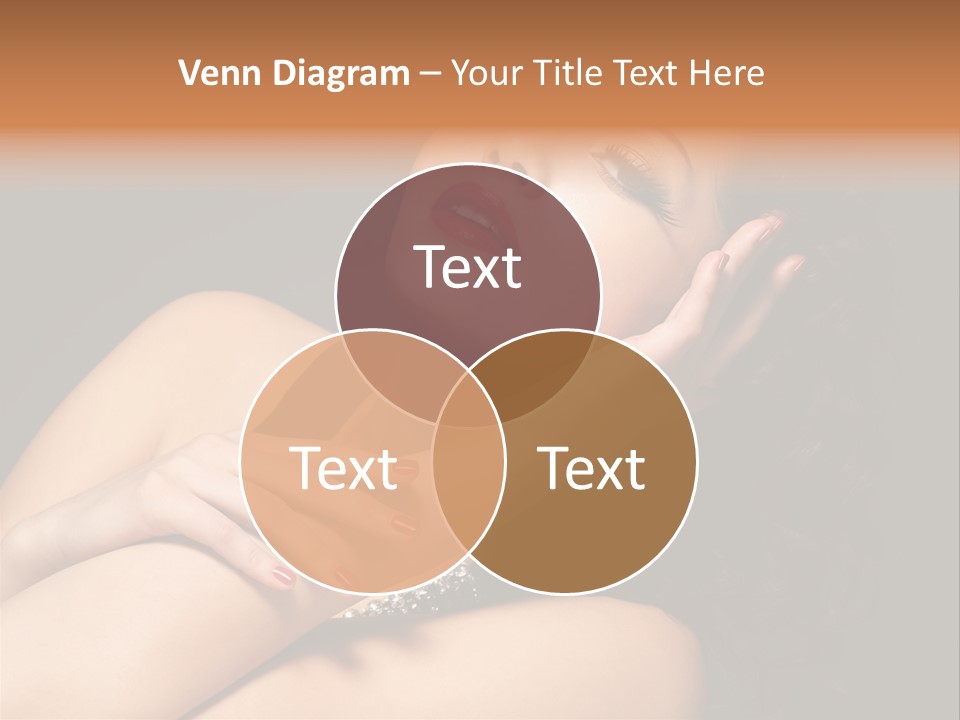 Red Nails Bright Portrait PowerPoint Template