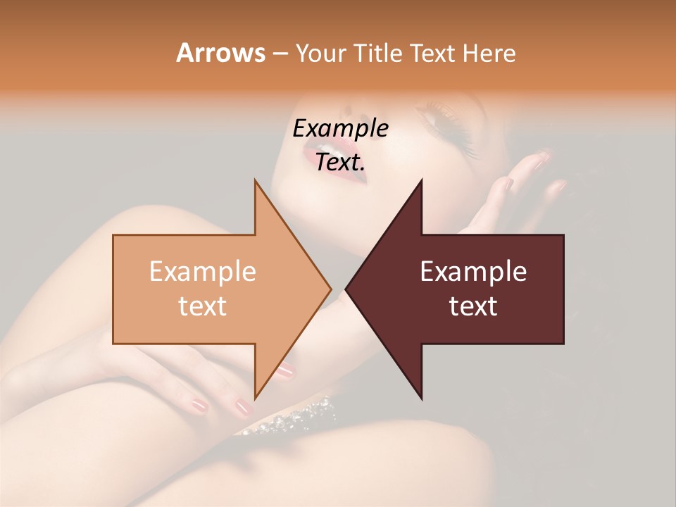 Red Nails Bright Portrait PowerPoint Template