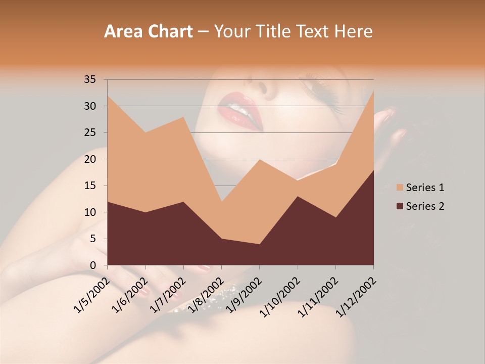 Red Nails Bright Portrait PowerPoint Template