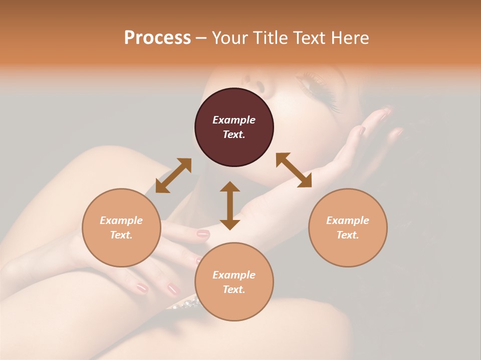 Red Nails Bright Portrait PowerPoint Template