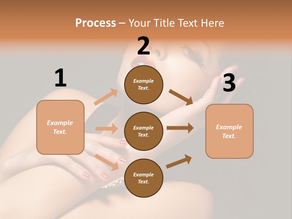 Red Nails Bright Portrait PowerPoint Template