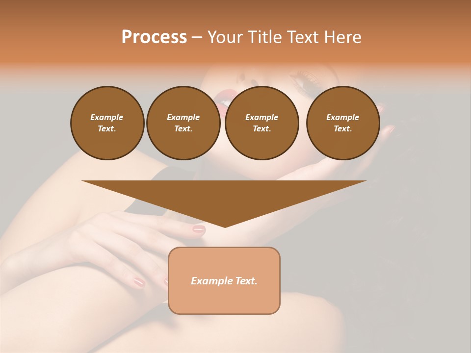 Red Nails Bright Portrait PowerPoint Template