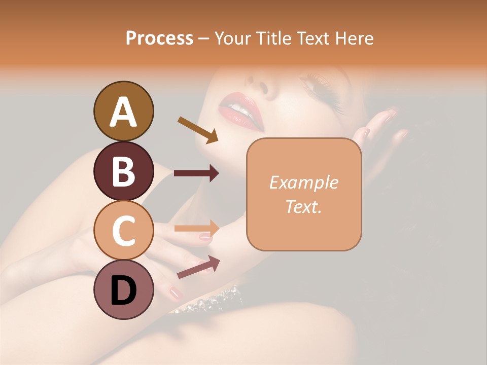 Red Nails Bright Portrait PowerPoint Template