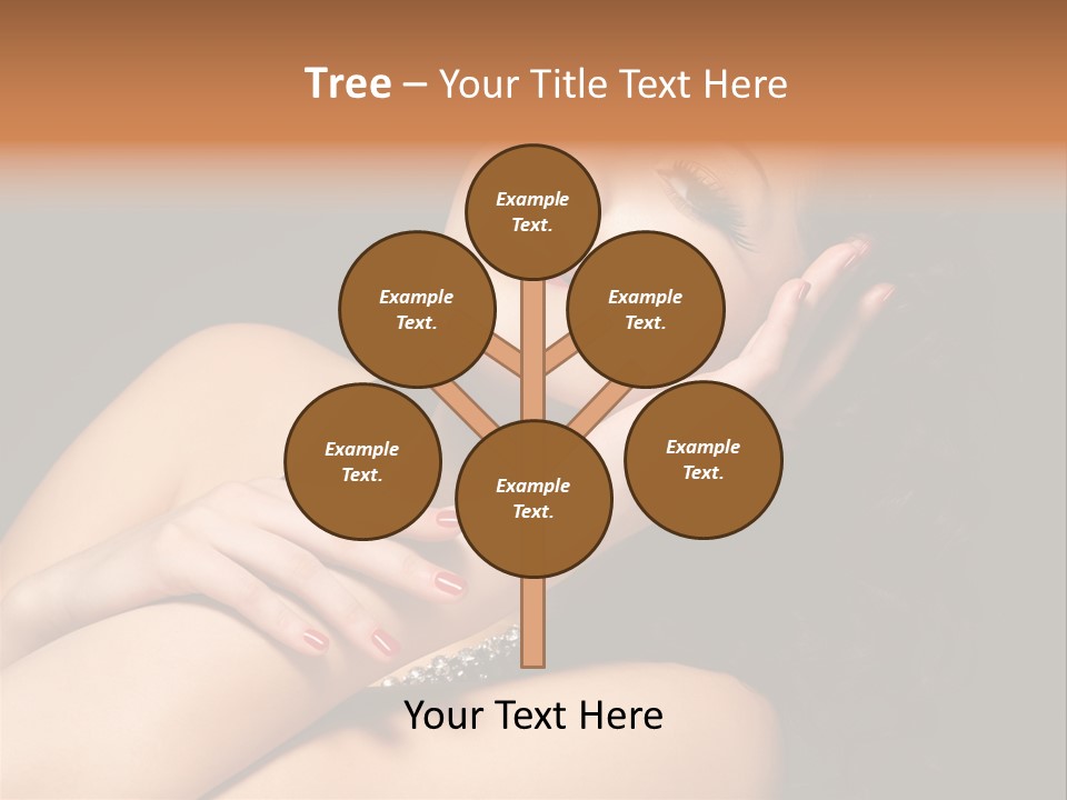 Red Nails Bright Portrait PowerPoint Template