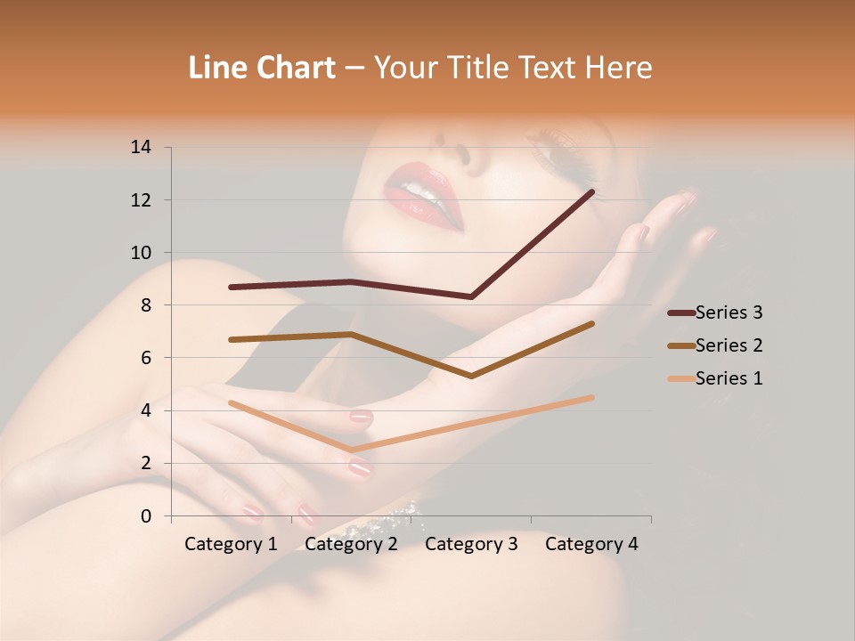 Red Nails Bright Portrait PowerPoint Template