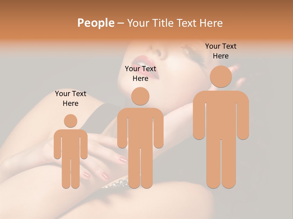 Red Nails Bright Portrait PowerPoint Template