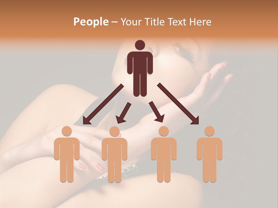 Red Nails Bright Portrait PowerPoint Template