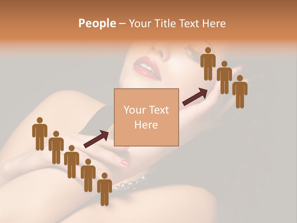 Red Nails Bright Portrait PowerPoint Template