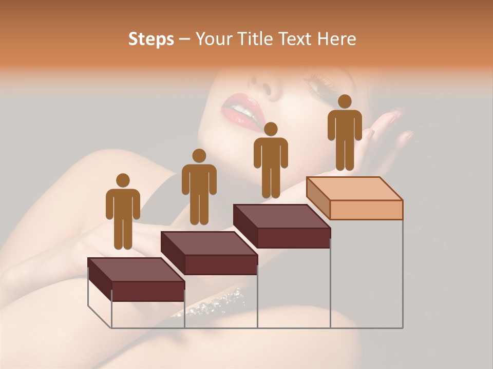 Red Nails Bright Portrait PowerPoint Template