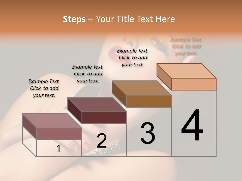 Red Nails Bright Portrait PowerPoint Template