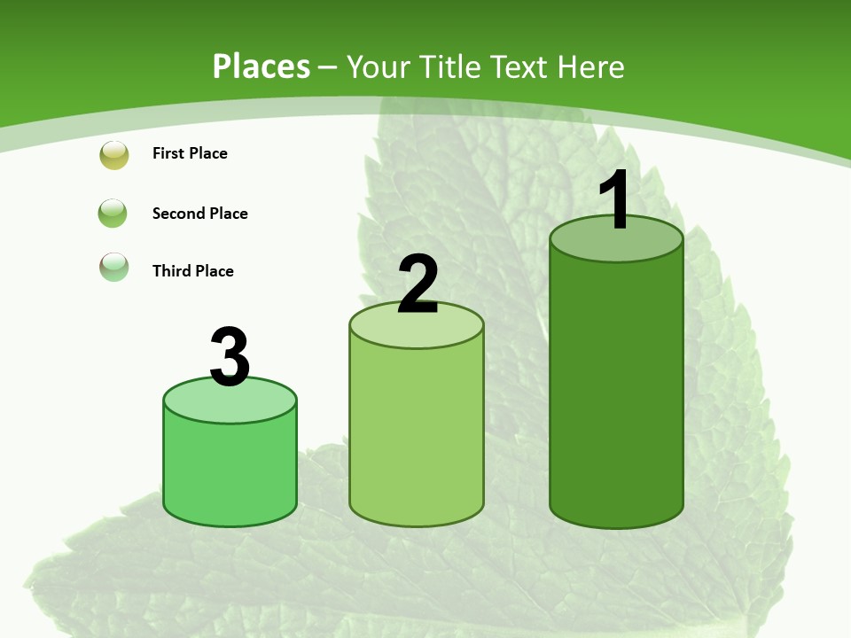 Green Mentha Food PowerPoint Template