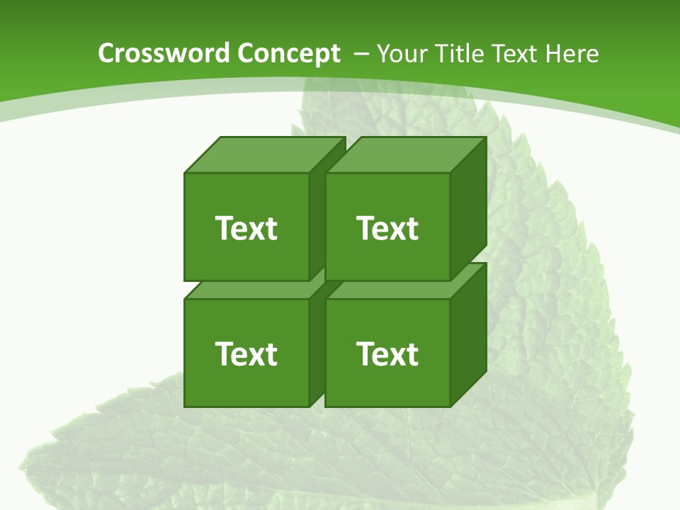 Green Mentha Food PowerPoint Template