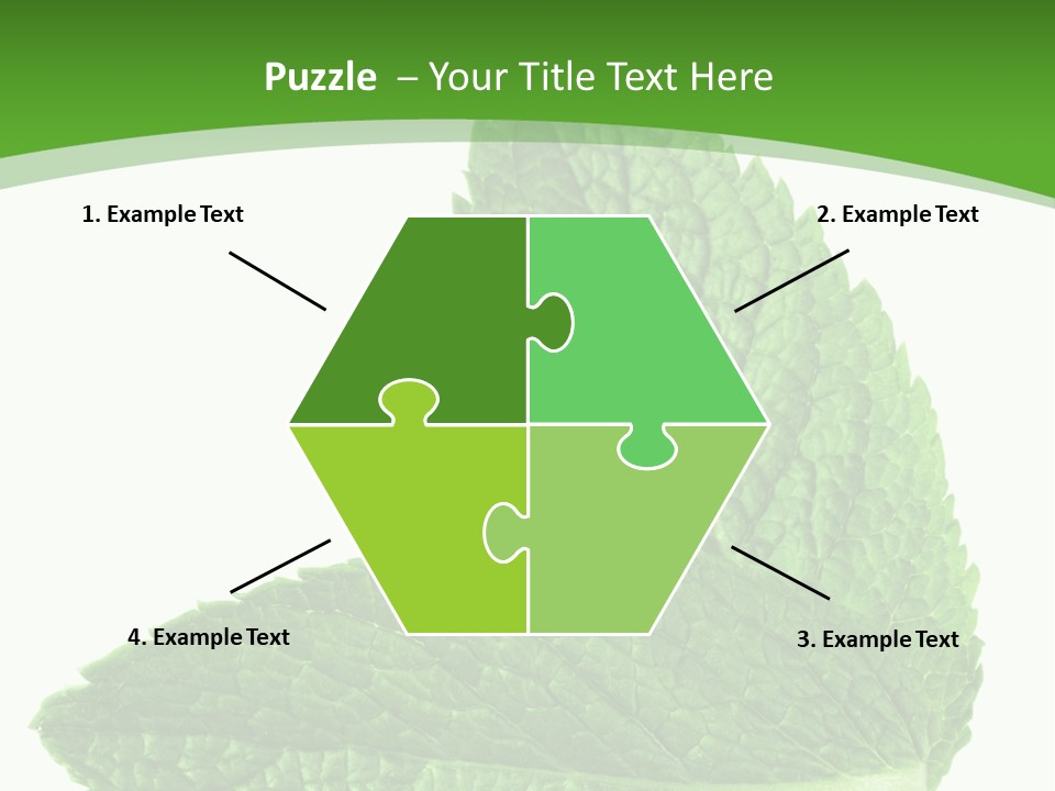 Green Mentha Food PowerPoint Template
