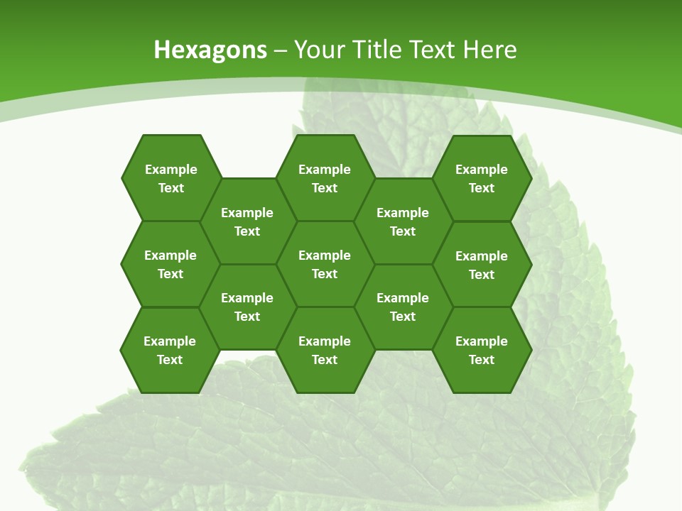 Green Mentha Food PowerPoint Template