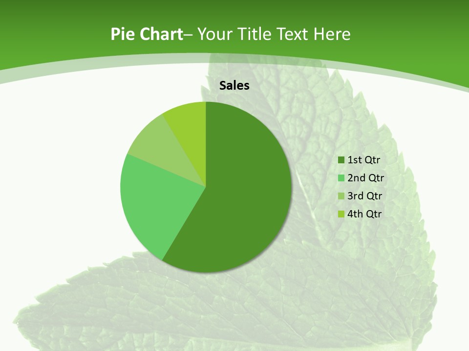 Green Mentha Food PowerPoint Template