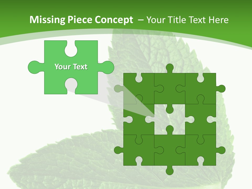 Green Mentha Food PowerPoint Template