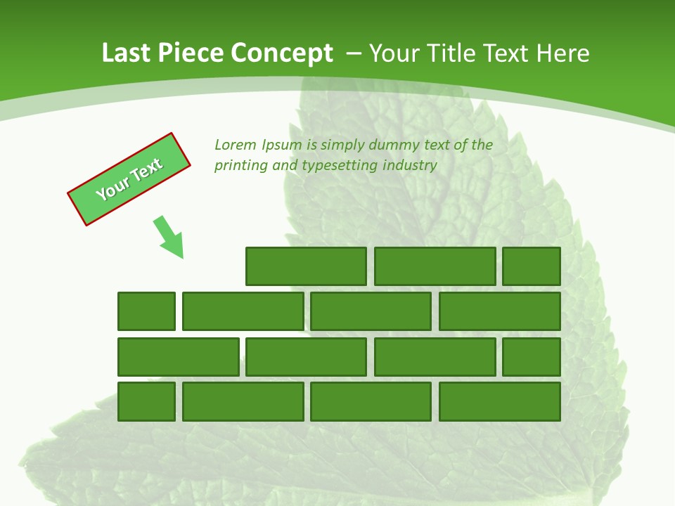 Green Mentha Food PowerPoint Template