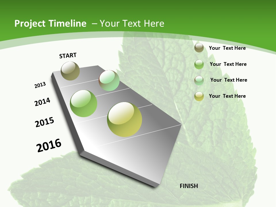 Green Mentha Food PowerPoint Template