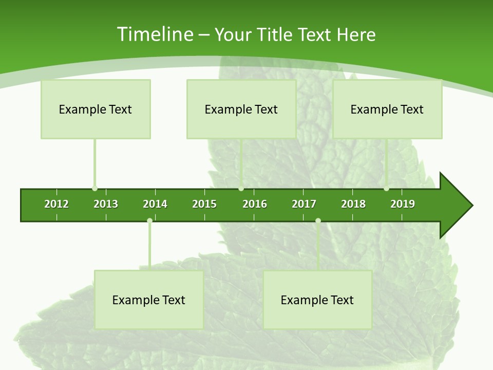 Green Mentha Food PowerPoint Template