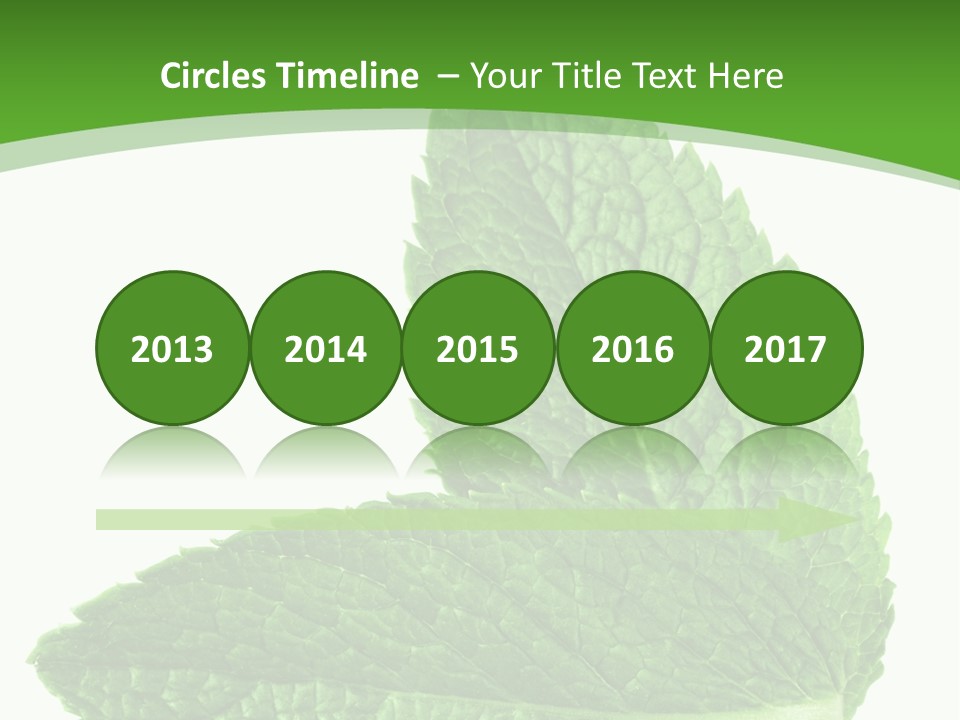 Green Mentha Food PowerPoint Template