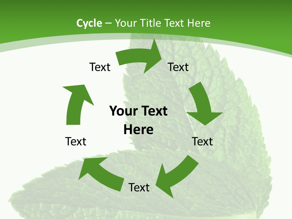 Green Mentha Food PowerPoint Template