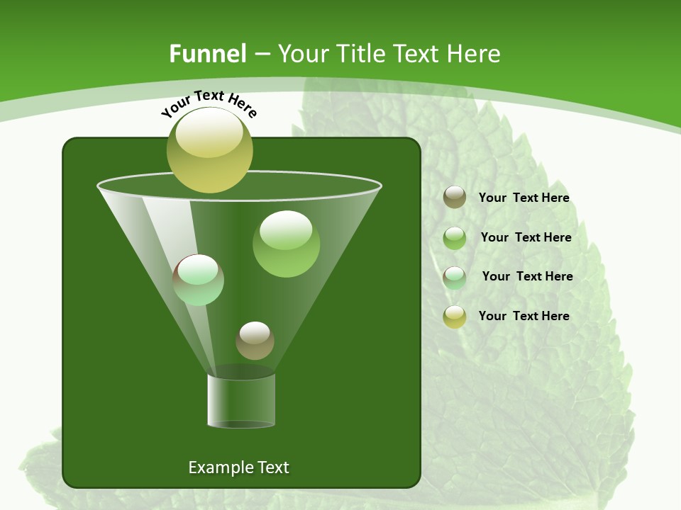 Green Mentha Food PowerPoint Template