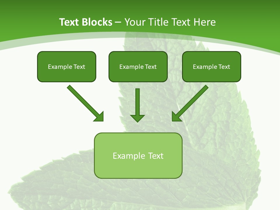 Green Mentha Food PowerPoint Template