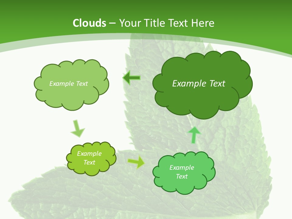 Green Mentha Food PowerPoint Template