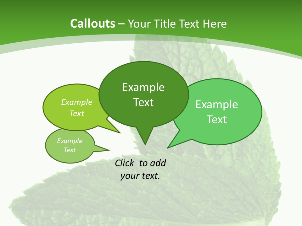 Green Mentha Food PowerPoint Template