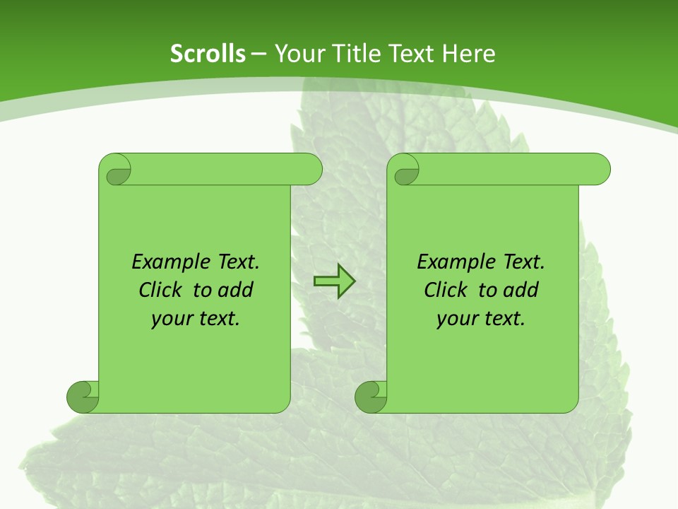 Green Mentha Food PowerPoint Template