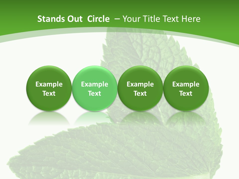 Green Mentha Food PowerPoint Template