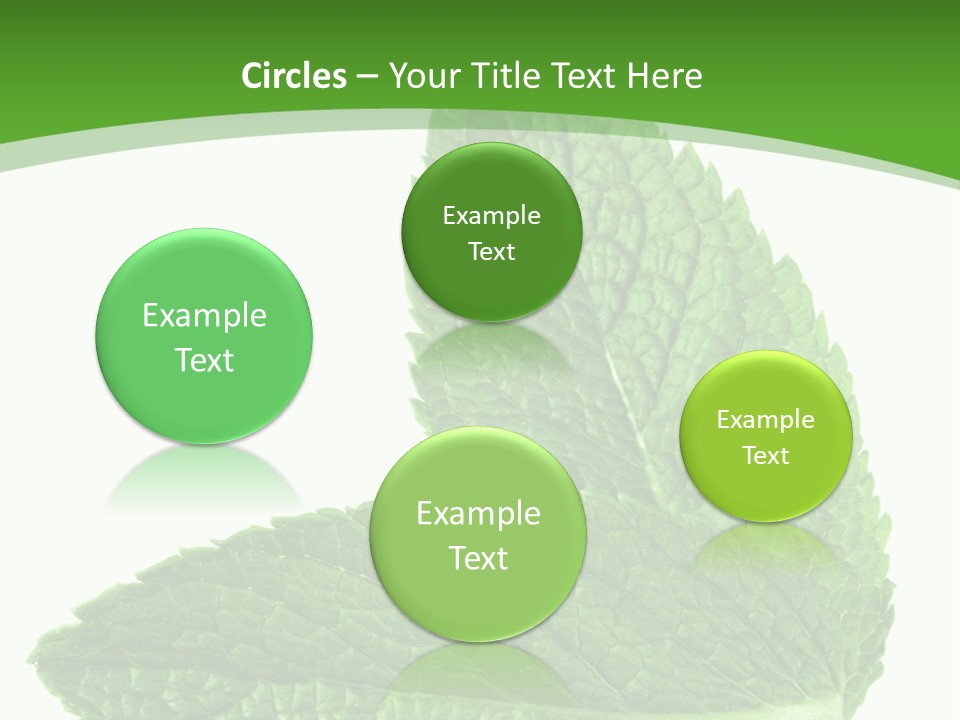 Green Mentha Food PowerPoint Template