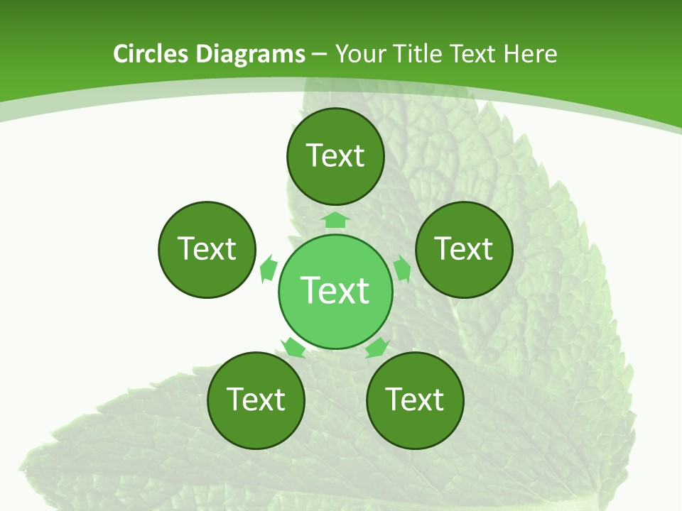Green Mentha Food PowerPoint Template