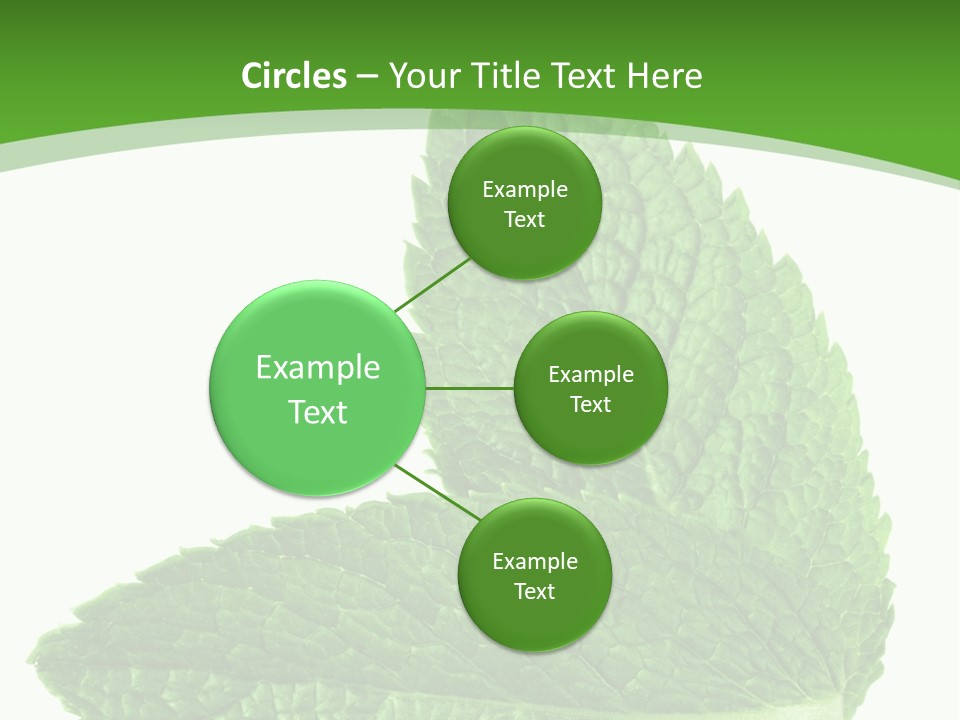 Green Mentha Food PowerPoint Template