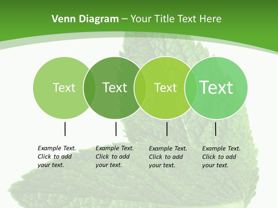 Green Mentha Food PowerPoint Template