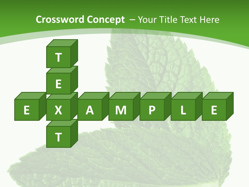 Green Mentha Food PowerPoint Template