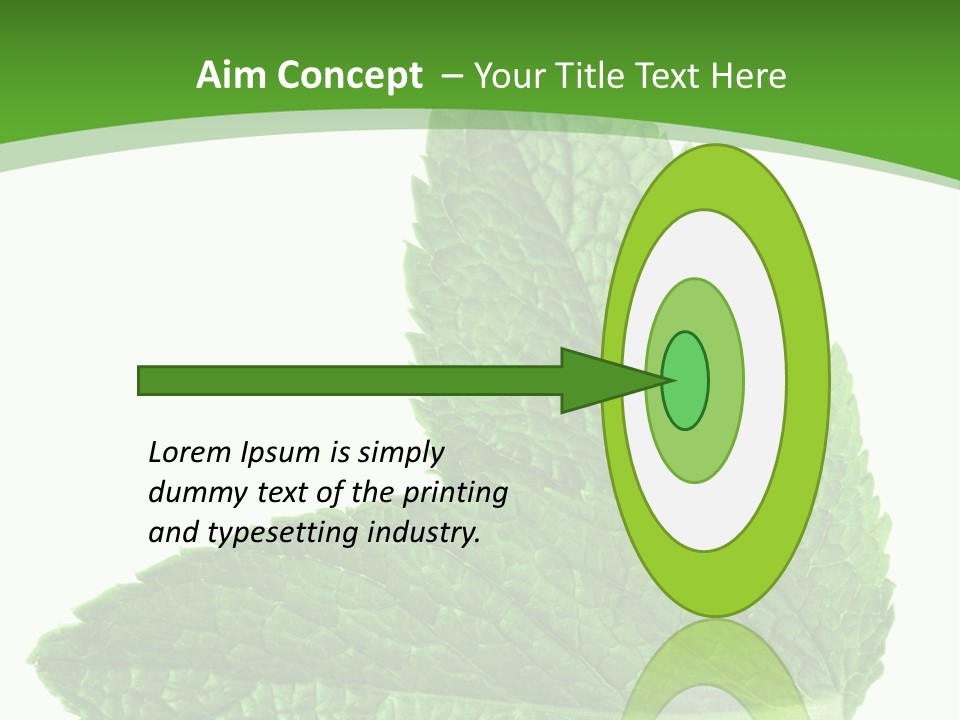Green Mentha Food PowerPoint Template