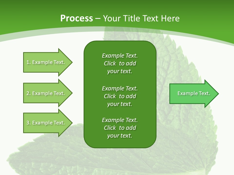 Green Mentha Food PowerPoint Template