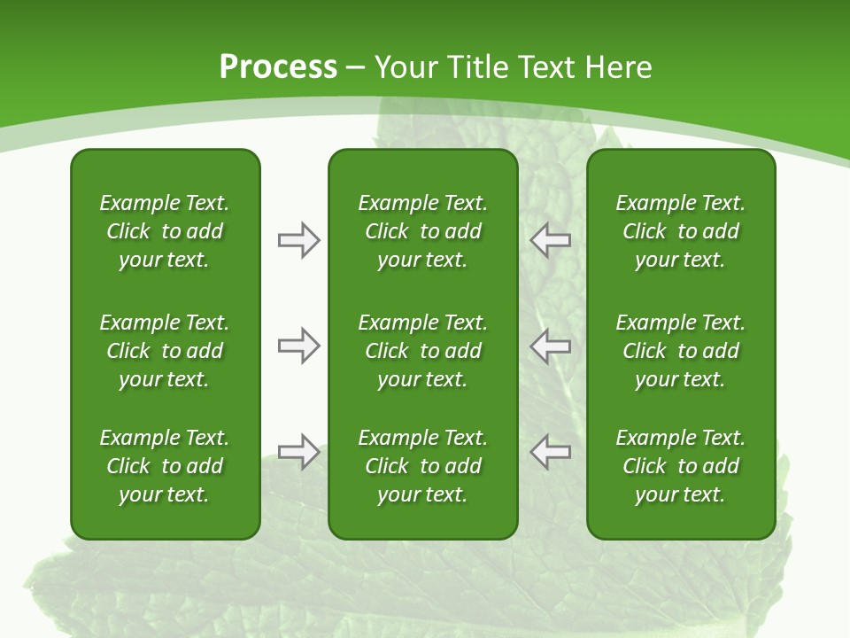 Green Mentha Food PowerPoint Template