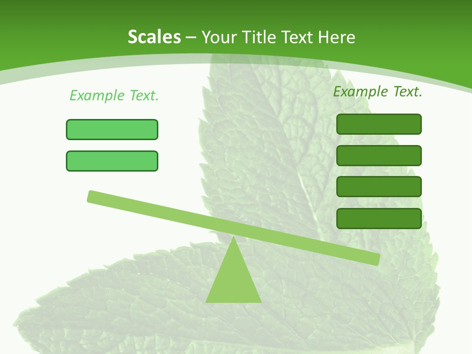Green Mentha Food PowerPoint Template