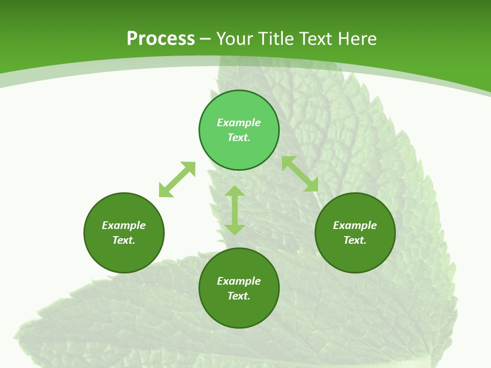Green Mentha Food PowerPoint Template