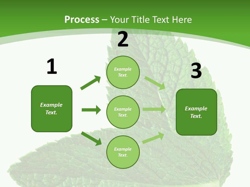 Green Mentha Food PowerPoint Template
