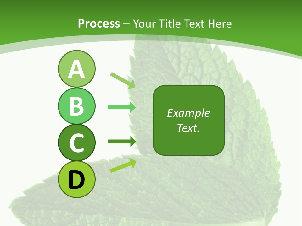 Green Mentha Food PowerPoint Template