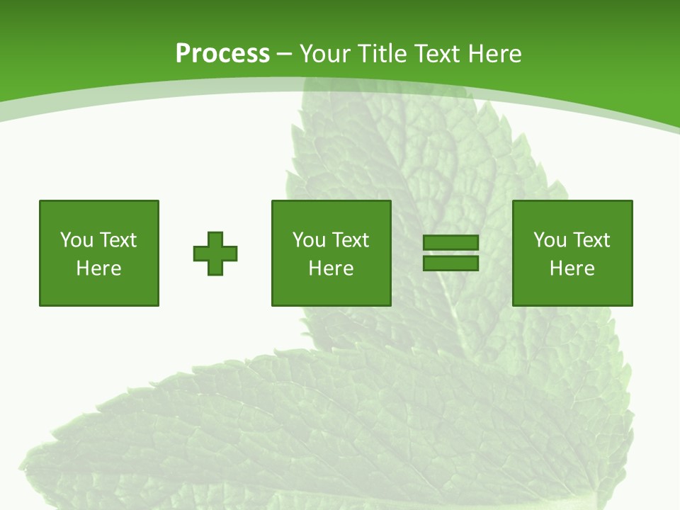 Green Mentha Food PowerPoint Template