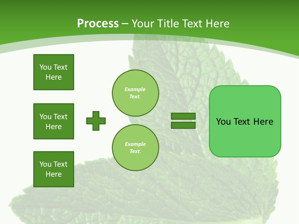 Green Mentha Food PowerPoint Template