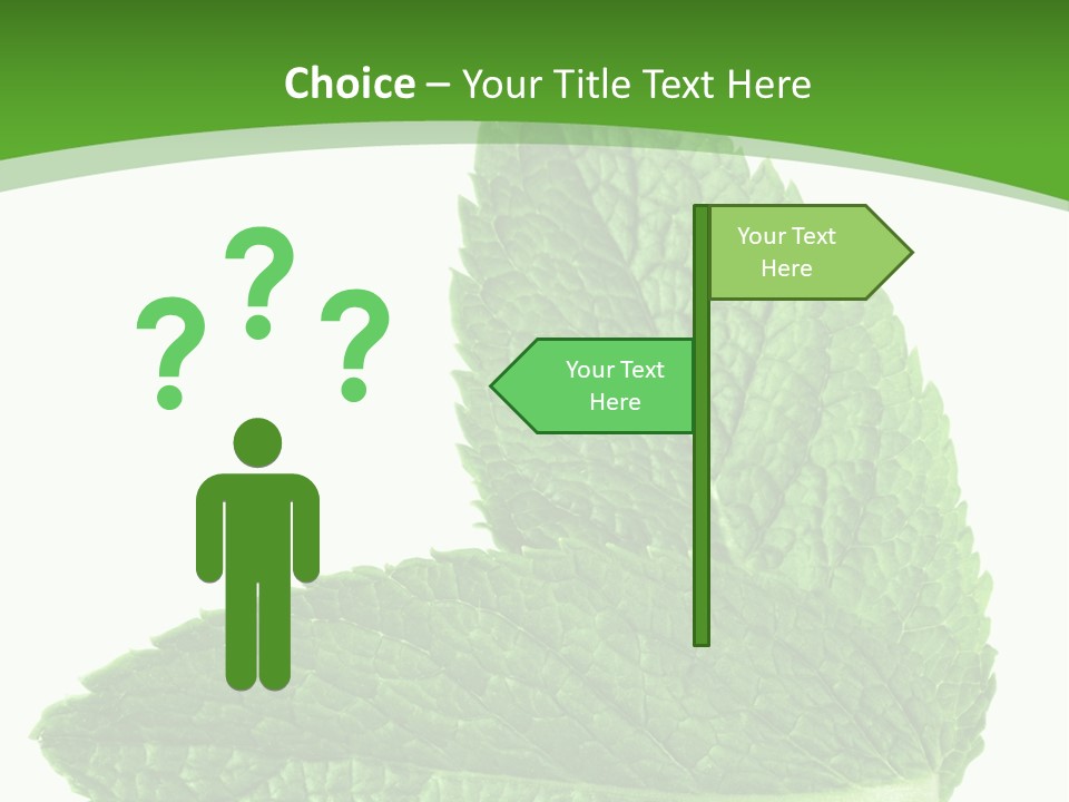 Green Mentha Food PowerPoint Template